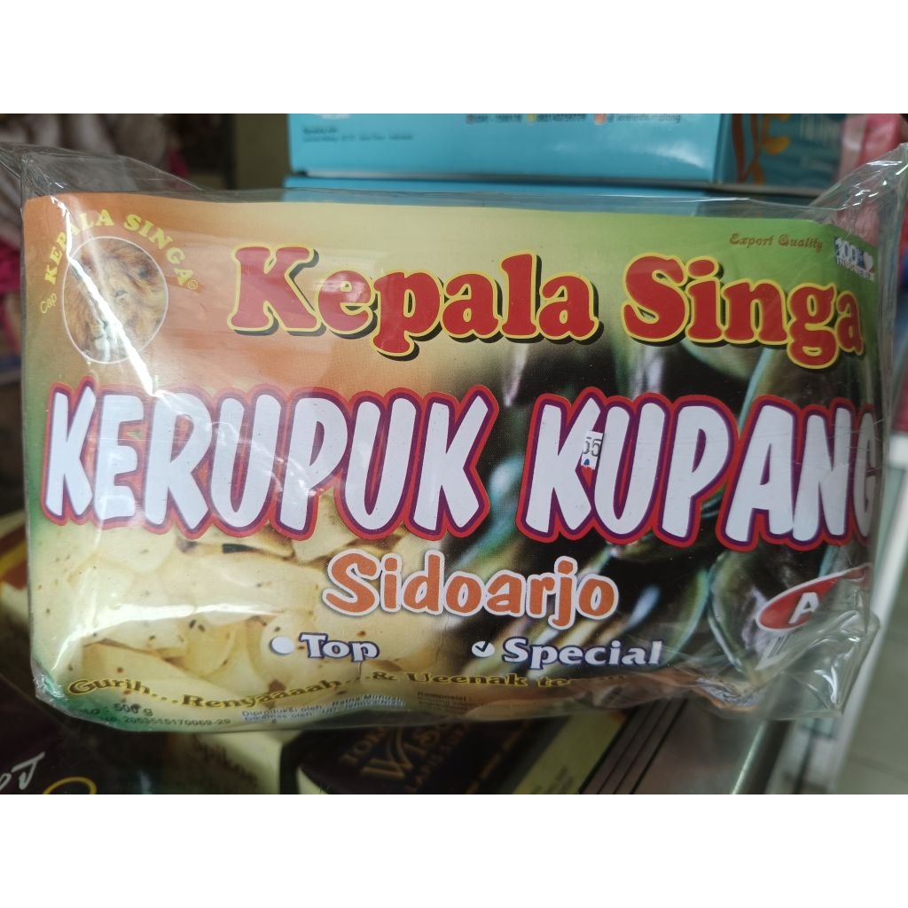 kerupuk Kupang mentah kepala singa