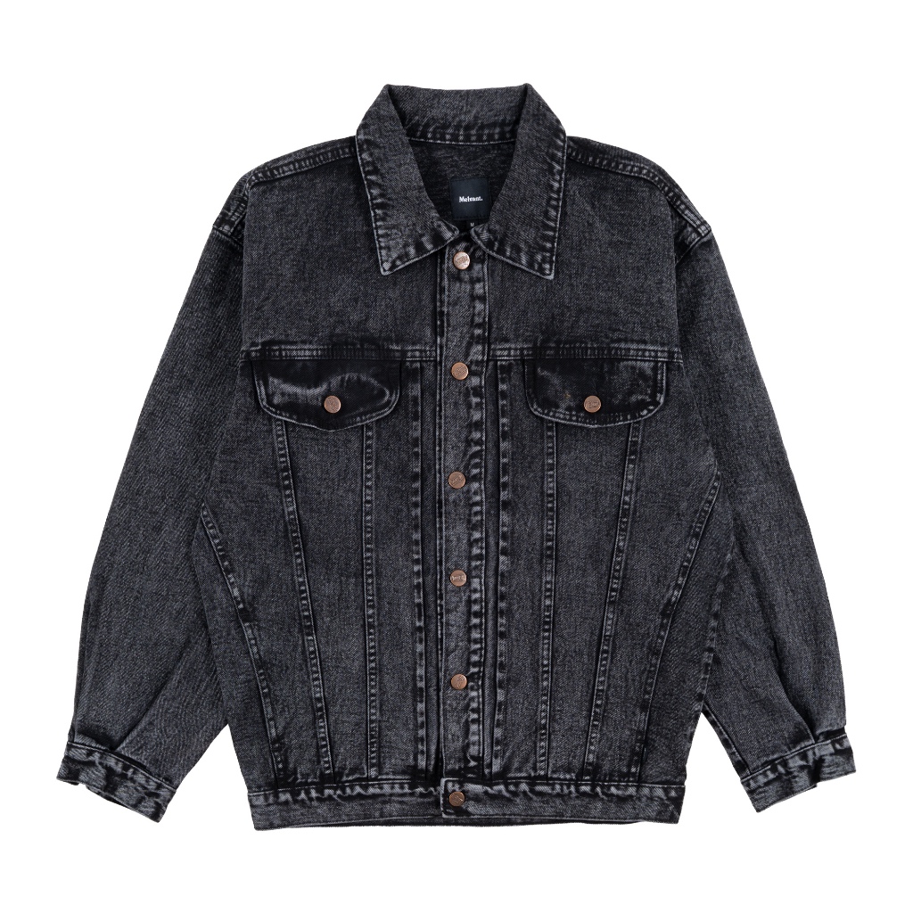 MDJ MARLEY BLACK WASHED - MELVANT OVERSIZED DENIM JACKET