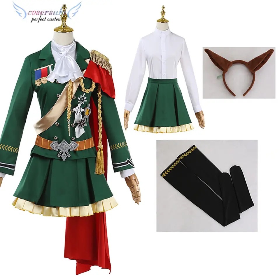 Uma musume Pretty Derby Symboli Rudolf Road of Emperor Cosplay Costume Halloween Christmas Outfit