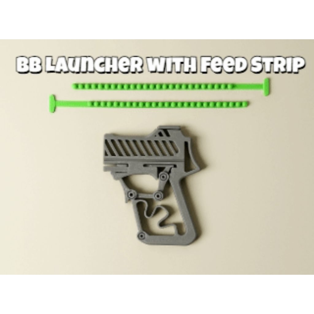 BB Launcher, BB Gun, Mainan Senjata Palsu untuk anak anak - di buat dengan cetak 3d