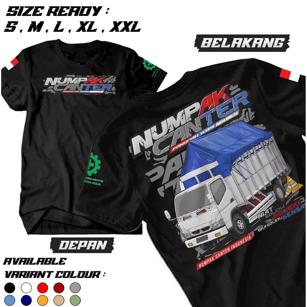 Kaos Truck Numpak Canter - Kaos Truck Cabe Laok - Kaos Pria Wanita - Kaos Murah - Baju Distro Terbar