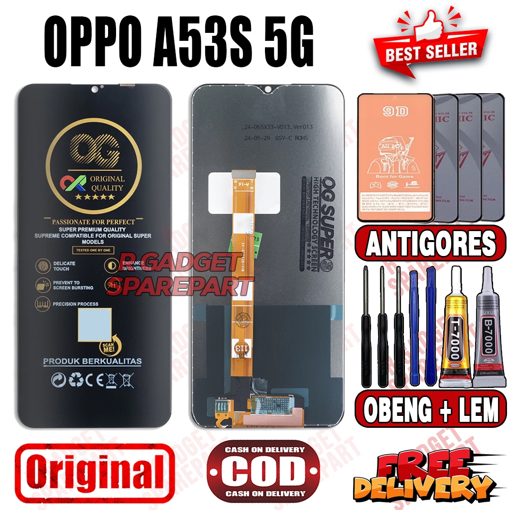 Lcd Touchscreen OPPO A53S 5G Original OG SUPER Fullset
