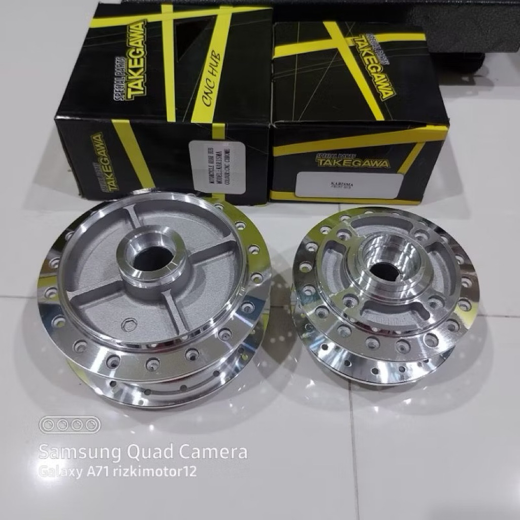 Tromol Set Depan Belakang Kharisma KPH / Supra X125 Variasi Chrome