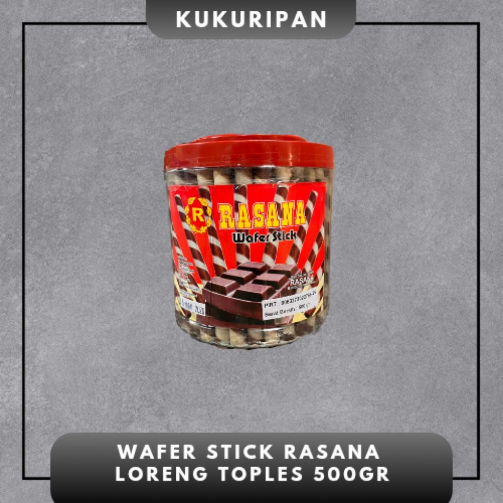 RASANA Wafer Stick Loreng Toples 500 Gram