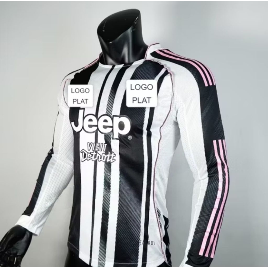 JERSEY BOLA JUVENTUS HOME LONGSLEEVE LS LENGAN PANJANG PLAYER ISSUE PI 2025 2026