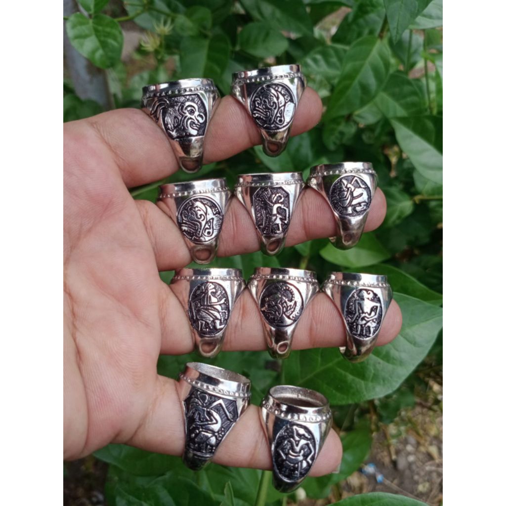Grosir Ring Emban Cincin Motif Karakter Wayang