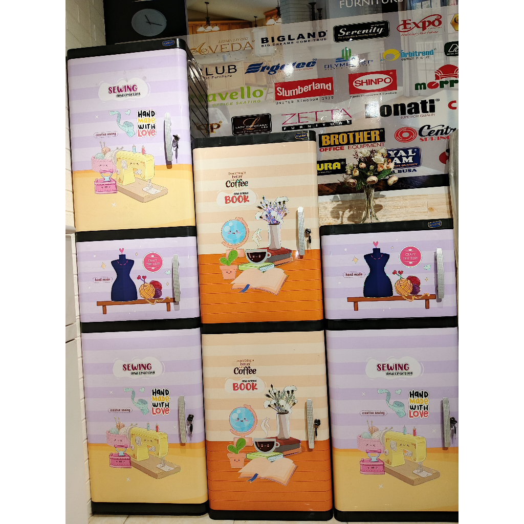 NAIBA - LEMARI PAKAIAN PLASTIK NACASE ROUND NAKAS PLASTIK