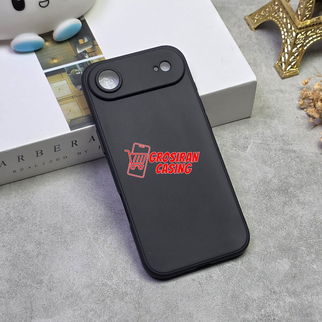 iPhone 17 iPhone 17 Air iPhone 17 Pro iPhone 17 Pro Max Case Macaron Black Silikon Matte Black iPhon