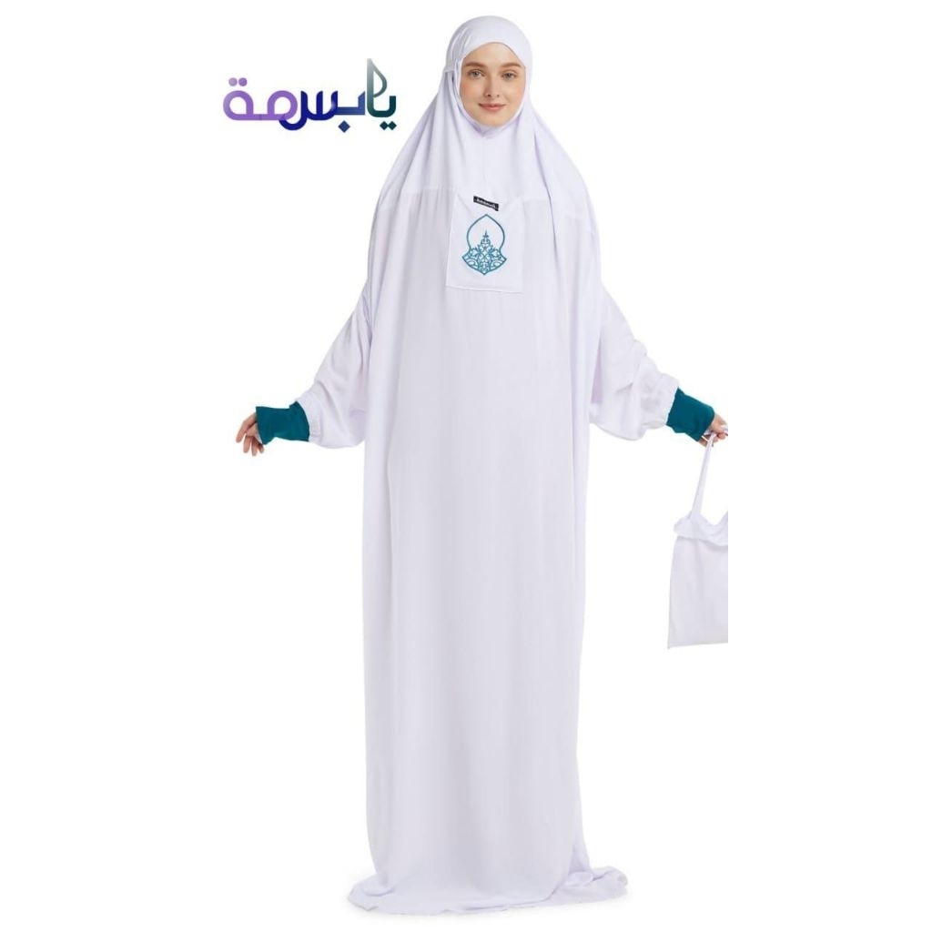 Fh29 Mukena Basmah/Mukenah Terompah Hadromaut/Mukena Manset