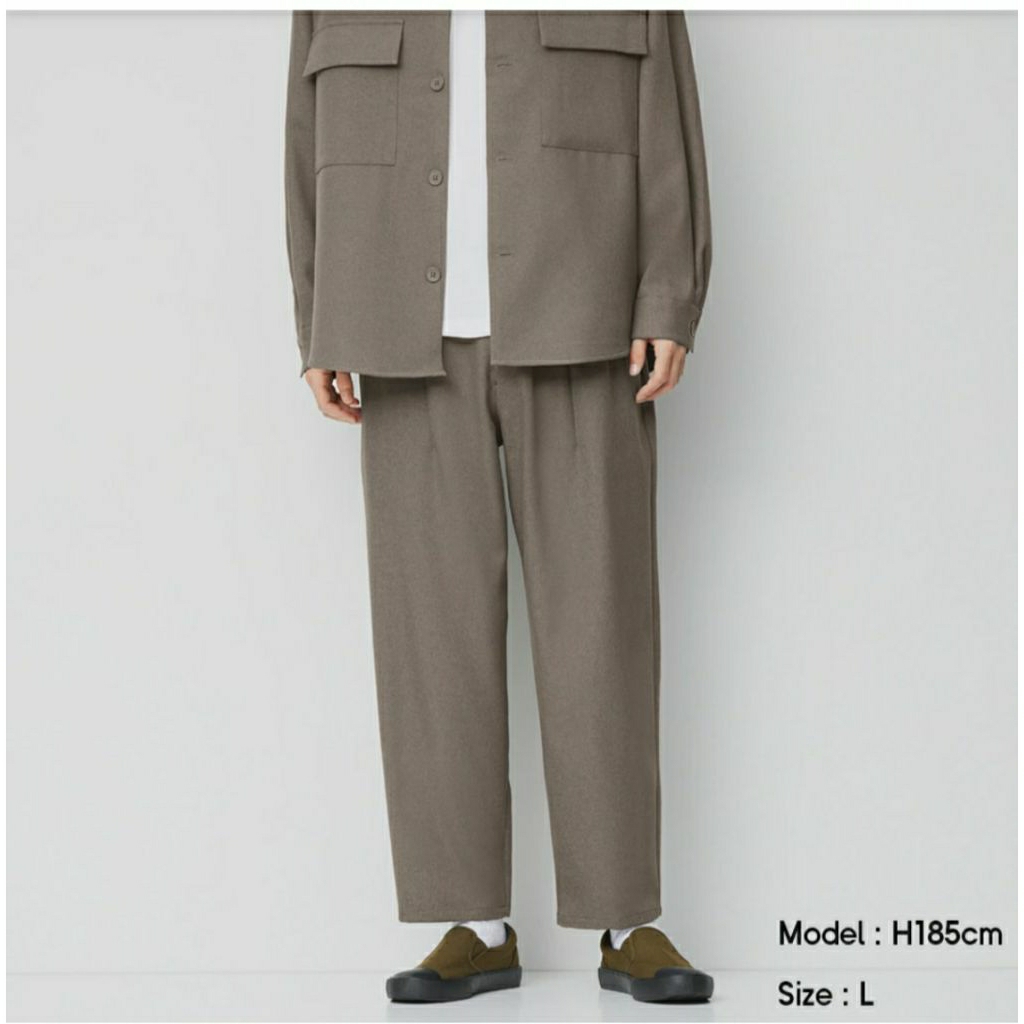 preloved celana gu global uniqlo baggy balon barrel pants