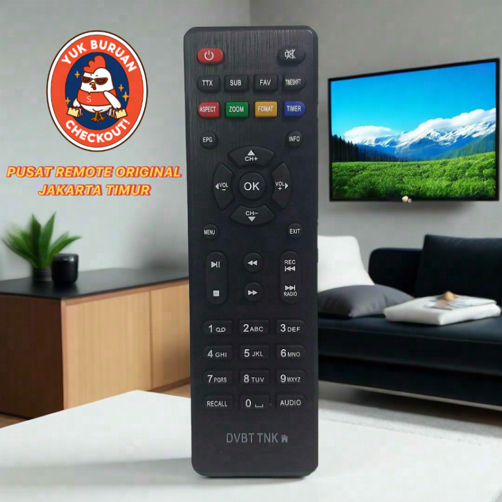 REMOTE REMOT STB PARABOLA TV BOX TANAKA SEPERTI ORIGINAL
