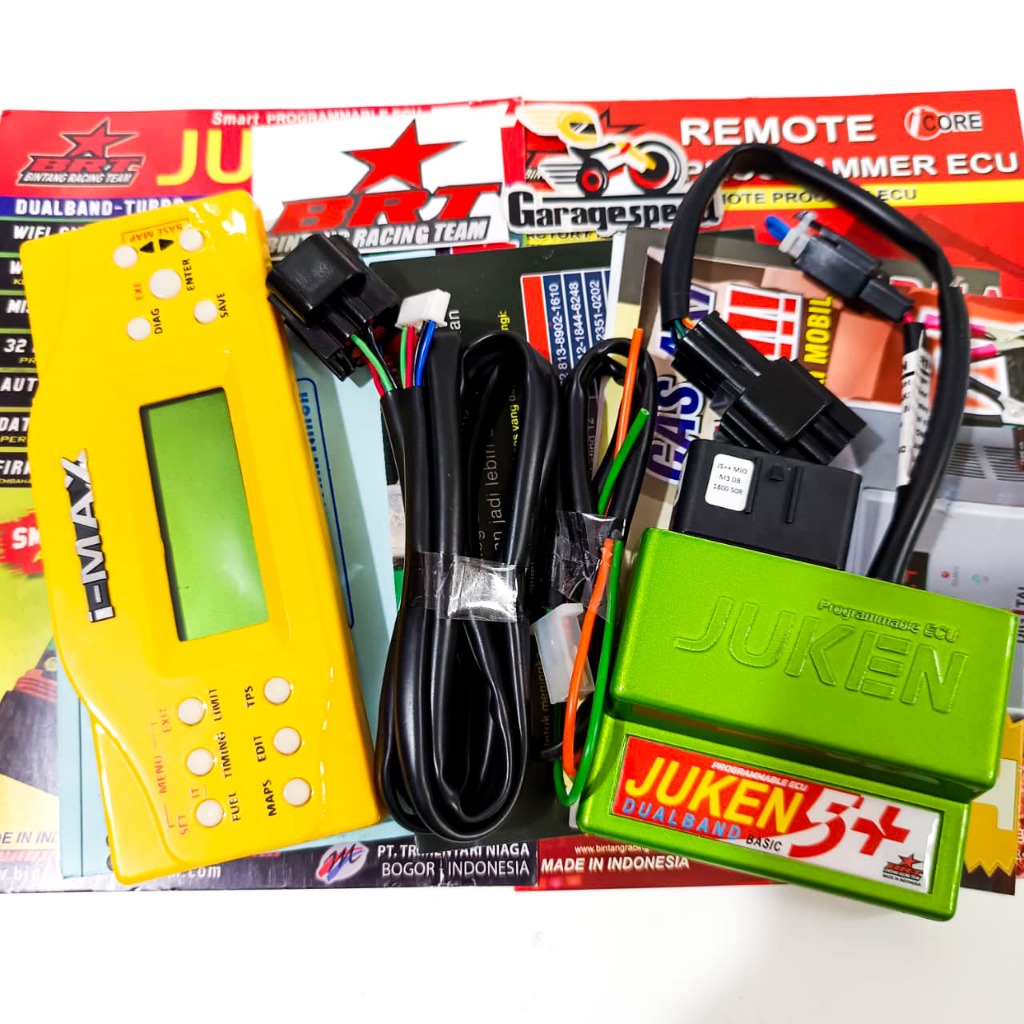 ECU JUKEN 5++ PLUS REMOTE JUKEN BRT MIO M3 SOUL GT 125 PIN 24 DUALBAND RACING TURBO