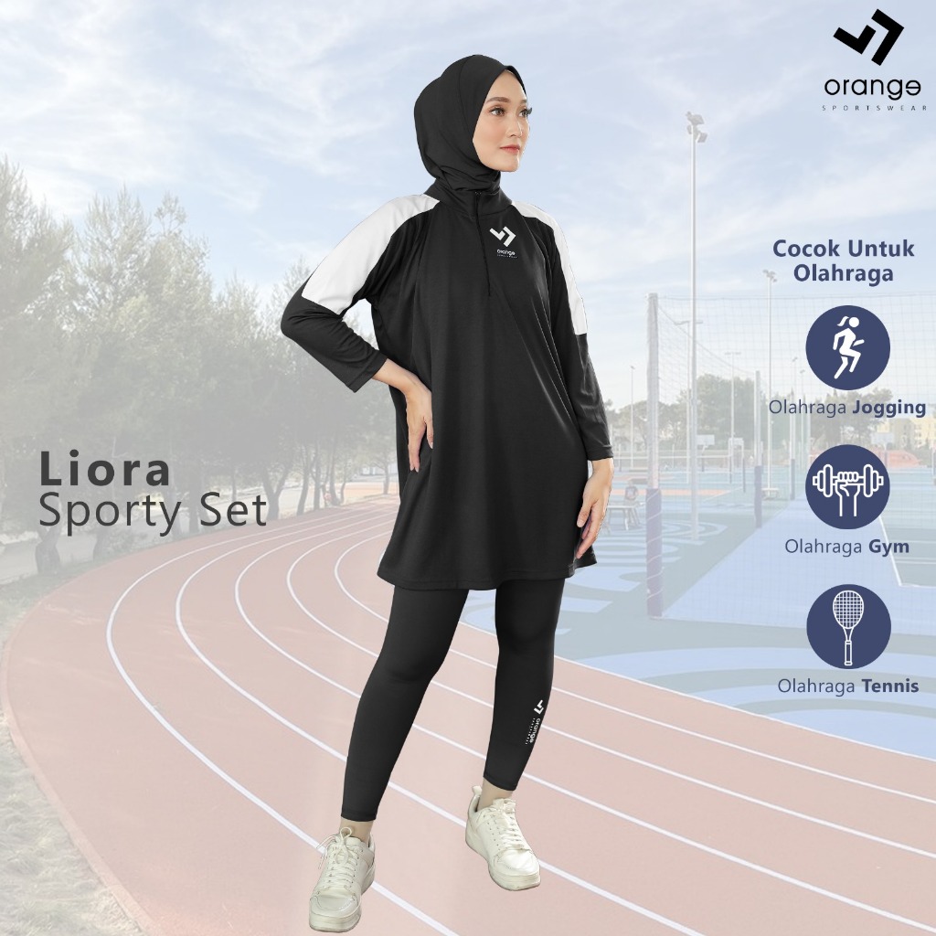 Setelan Tunik Olahraga Wanita Muslim Liora Sporty Set