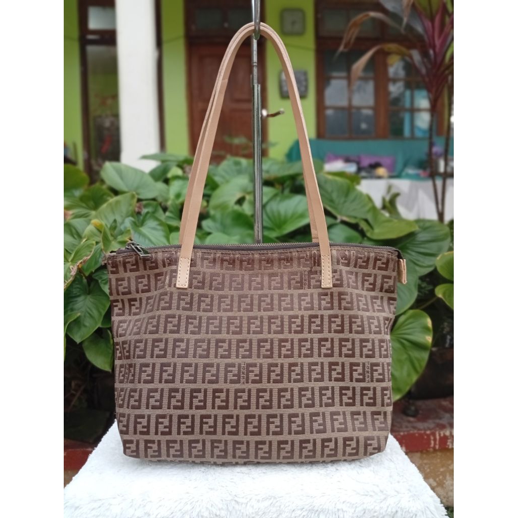 Fendi FF canvas mini tote/shoulder bag, aut