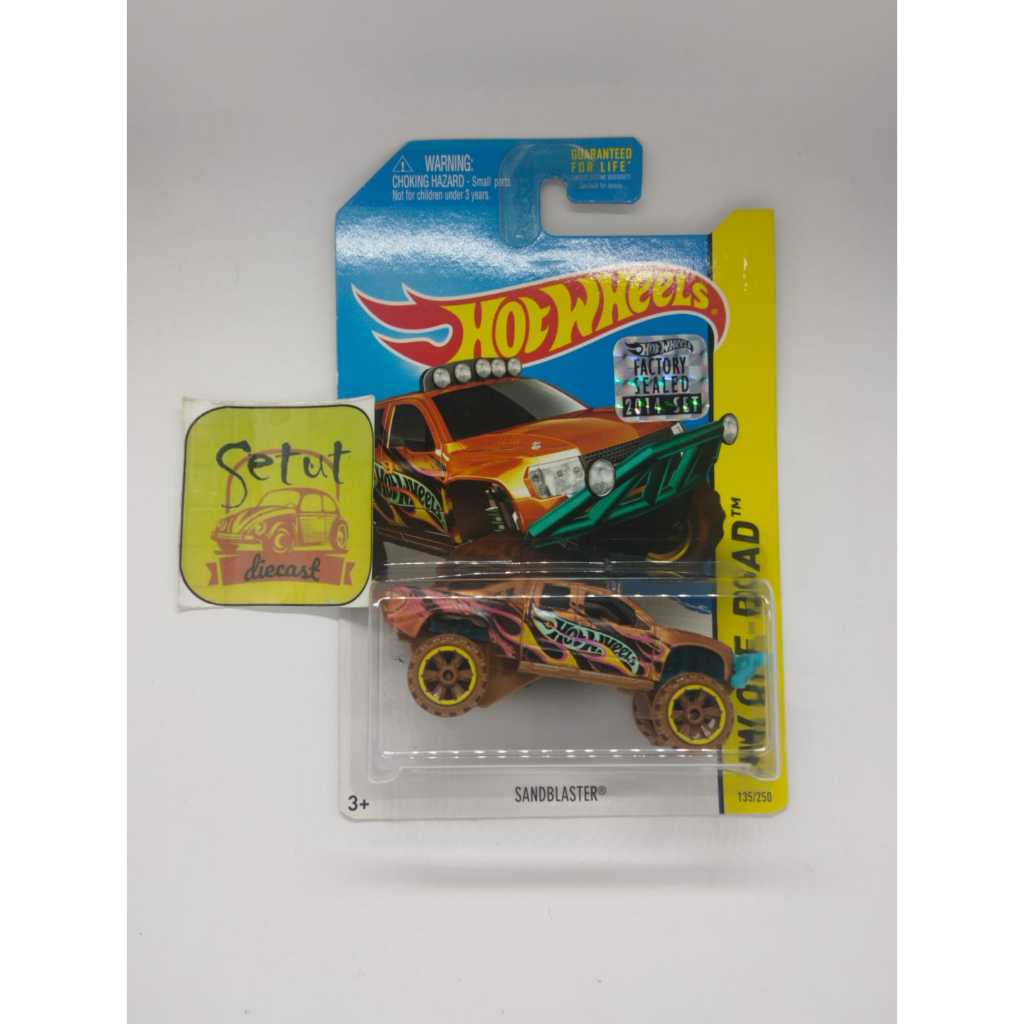 HOT WHEELS HOTWHEELS EXCLUSIVE SANDBLASTER OFF ROAD EXCLUSIVE RECOLOR FACTORY SEALED FS ORANGE GOLD