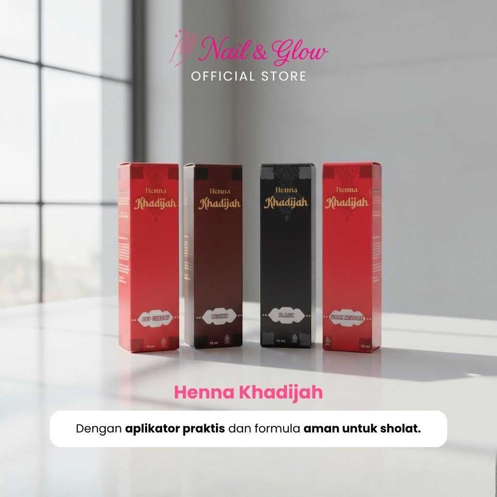 Henna Khadijah Kuku Halal Tahan Lama Aman untuk Sholat Ombre Official Store