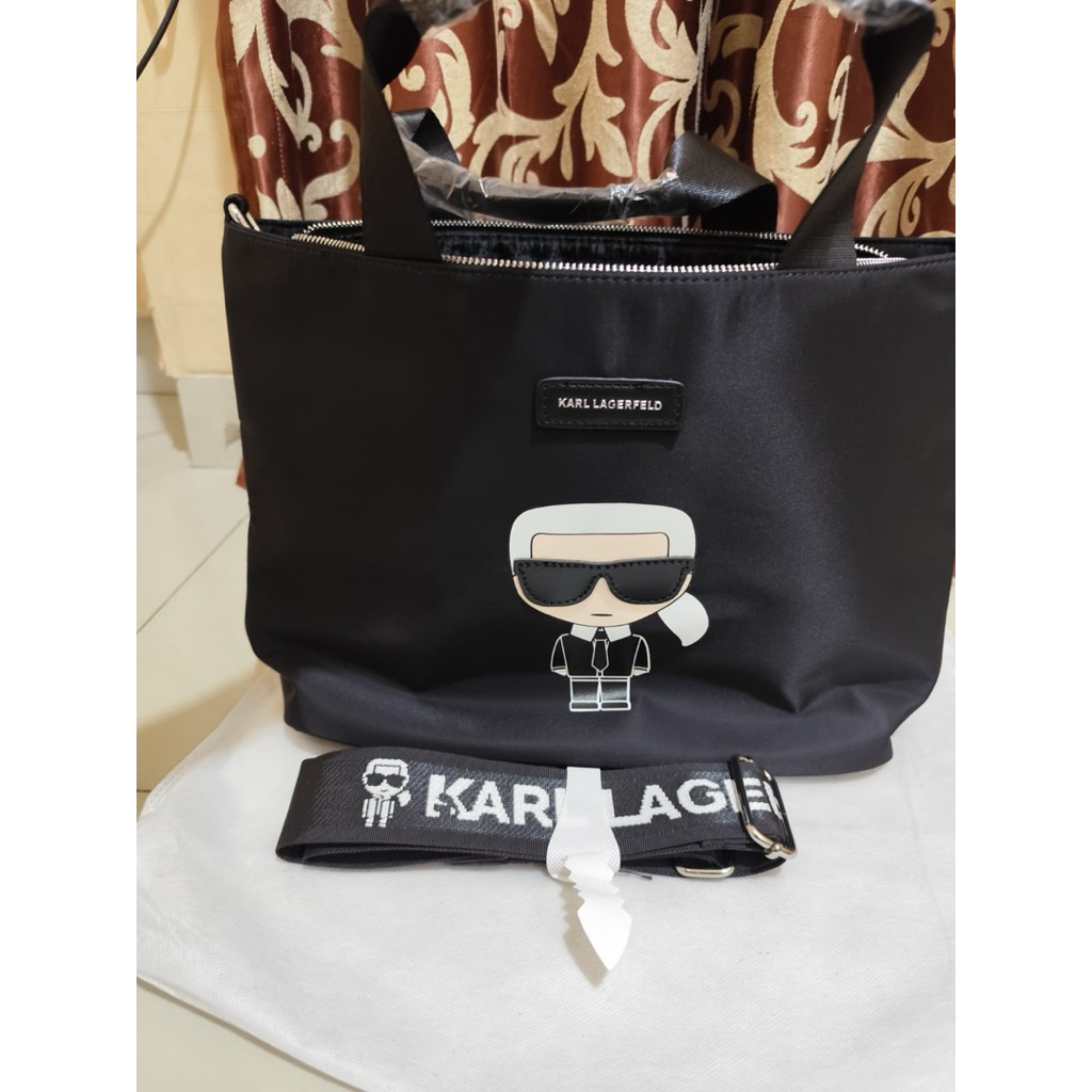 KARL LAGERFELD bag & MELISSA shoes