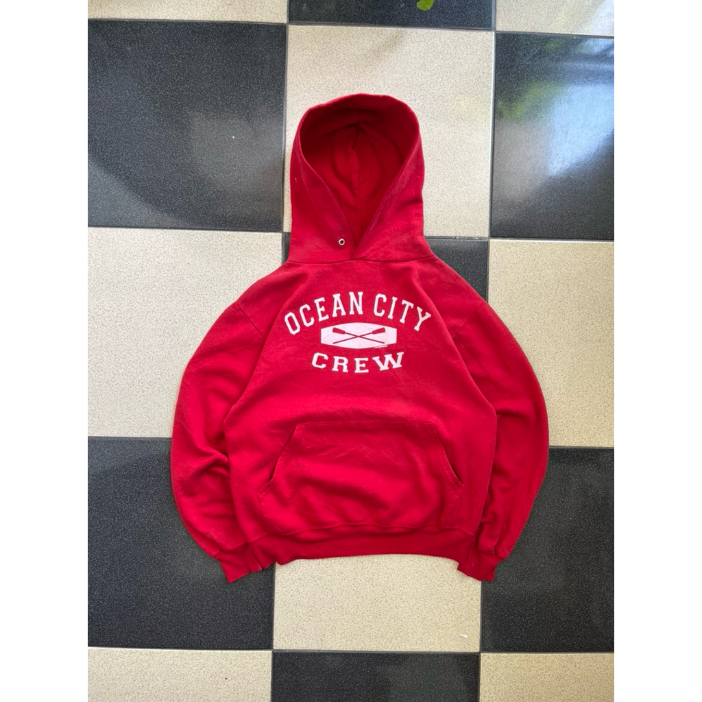 Vintage Hoodie by Jerzees tag