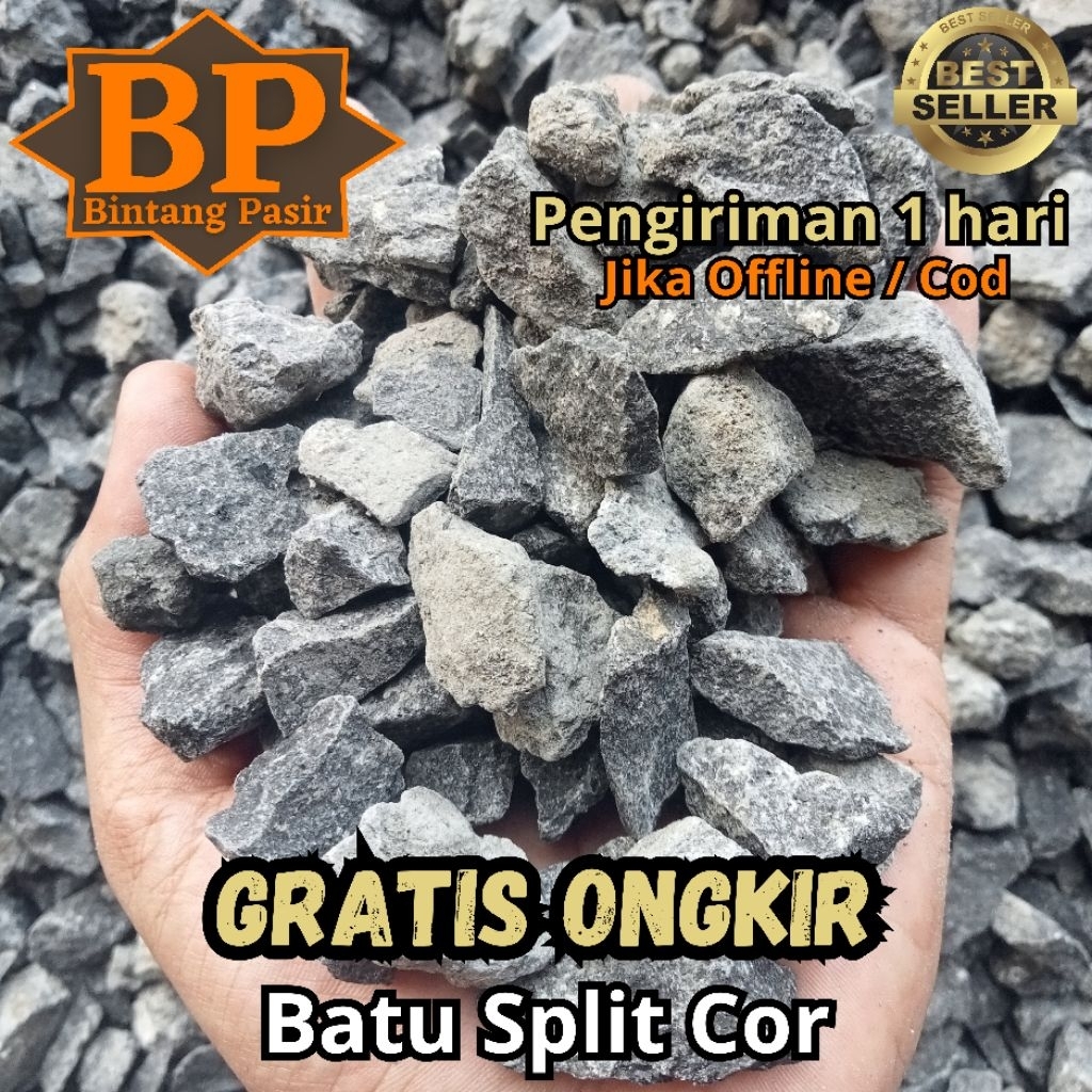 Batu Split Cor / Batu Koral Cor / Batu Split
