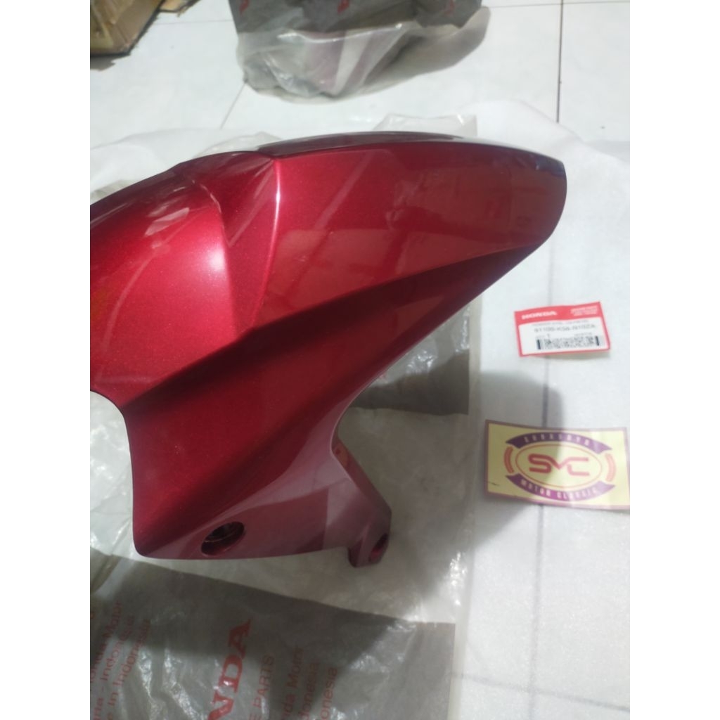 61100-K56-N10ZA spakbor depan fender Supra 150 GTR merah maroon ORI AHM