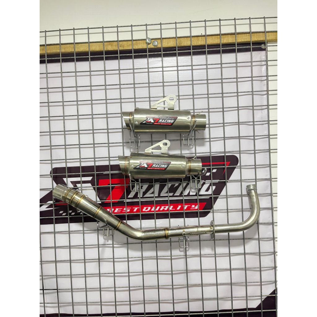 Knalpot original mx135 old mx 135 new knalpot racing original pipa leher