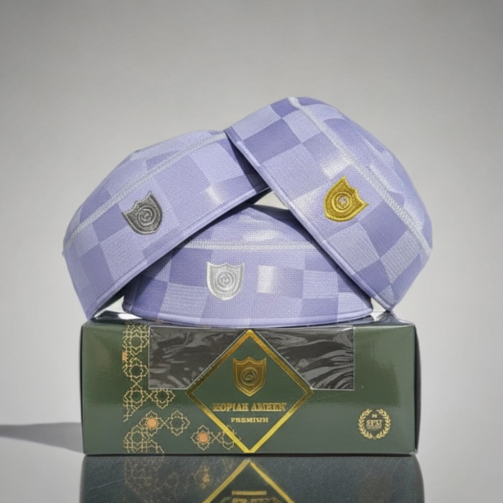 KOPIAH MALAYSIA AMEEN A5  | PECI AMEEN A5 ORIGINAL IMPORT | PECI MALAYSIA CATUR UNGU
