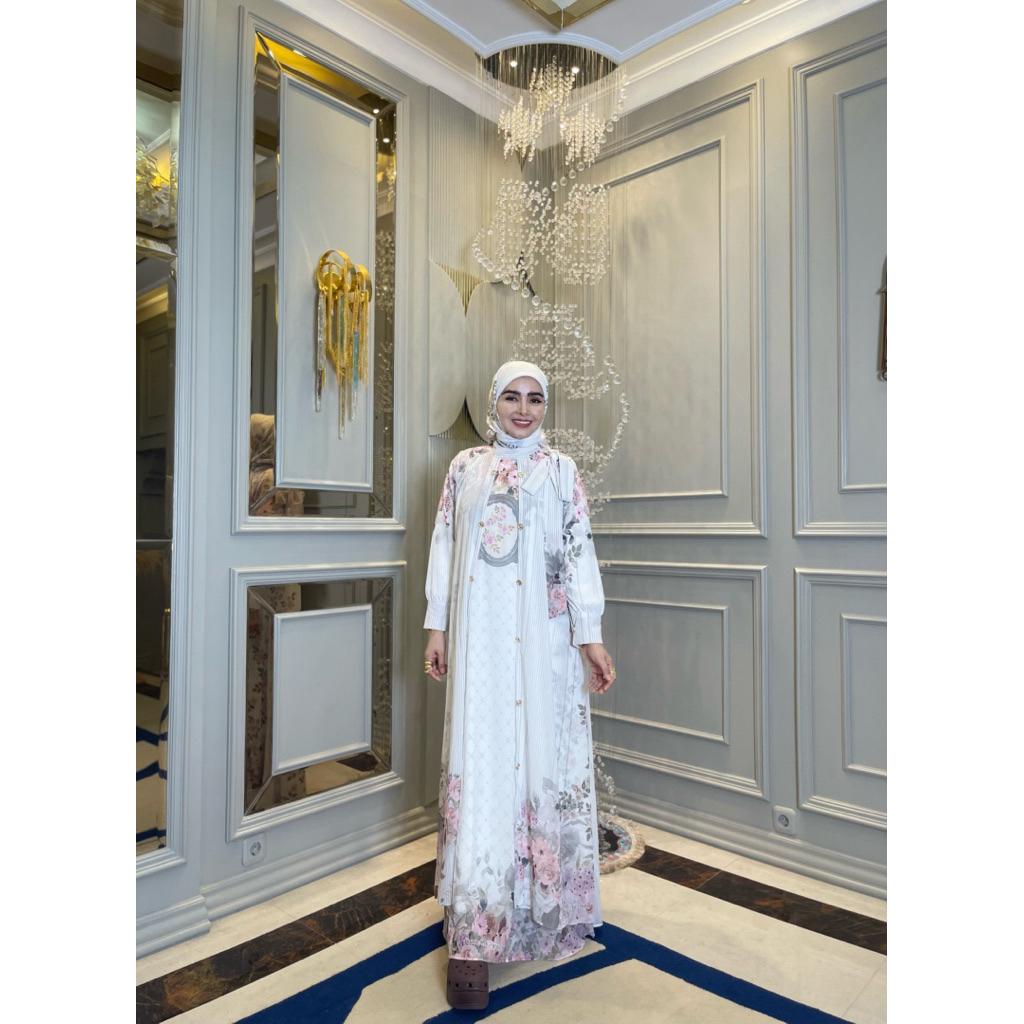 Gamis set hijab pesona omg mama nasya collection