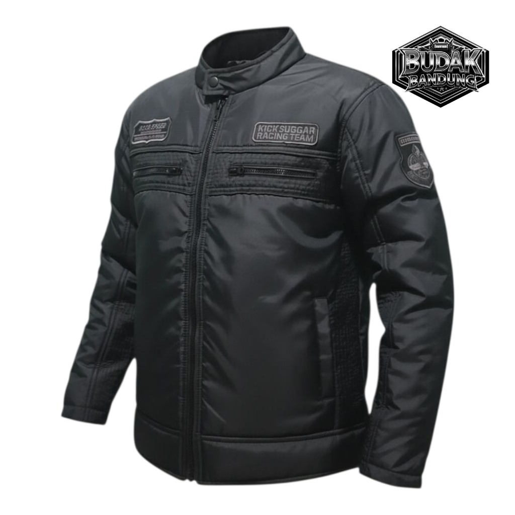 Jaket Bomber Pria Kicksoogar Racing Team H.CCR Speed Waterproof Anti Dingin