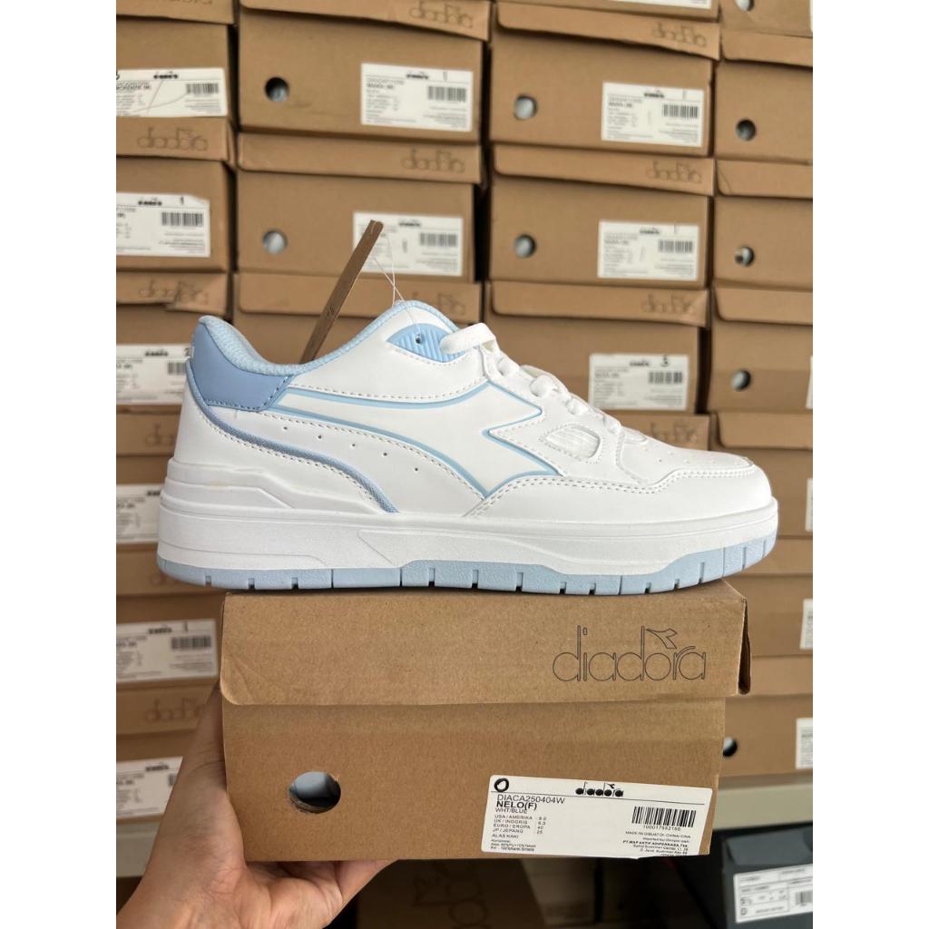 Diadora Nelo White/Blue Women Shoes Original