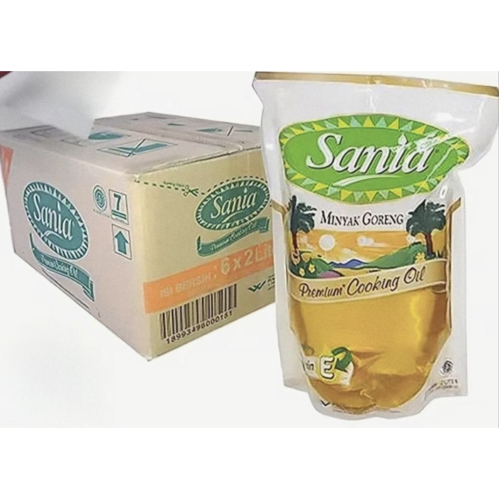 Sania Minyak Goreng 2 Liter 1 DUS isi 6