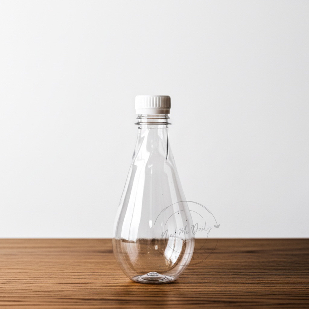 [Freepack BBwrap+Kardus] Botol Plastik Labu 250ml | Botol Aladin Bola Lampu Bohlam Almond