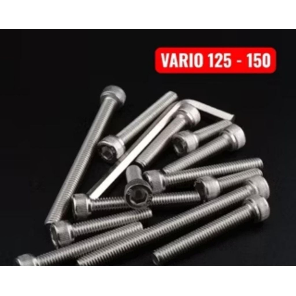 promo new baut  blok mesin cvt stainless Vario 125/150