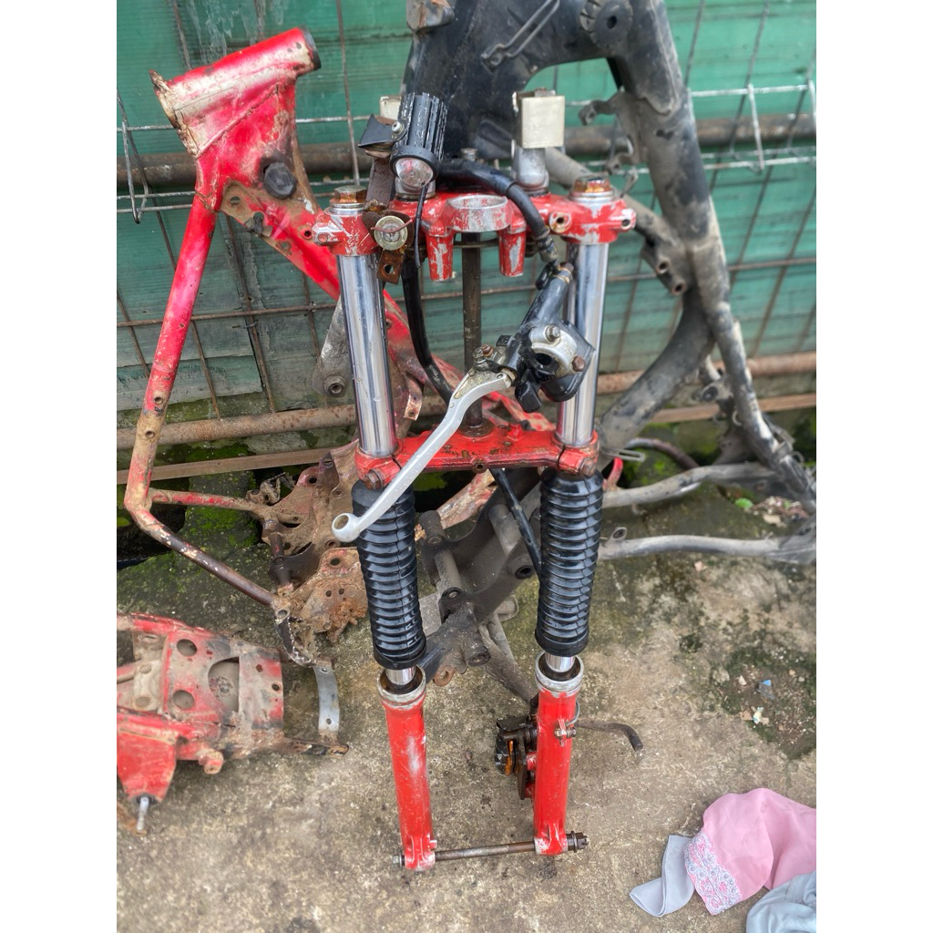 tele shock depan klx ori cbutan mulus sim 1 plus rem