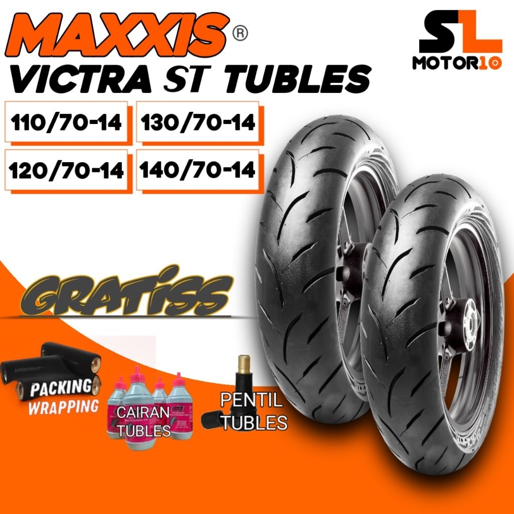Maxxis Victra S98ST Ring 14 110/70-14 ; 120/70-14 ; 130/70-14 ; 140/70-14 BAN LUAR MAXXIS TUBELES RI