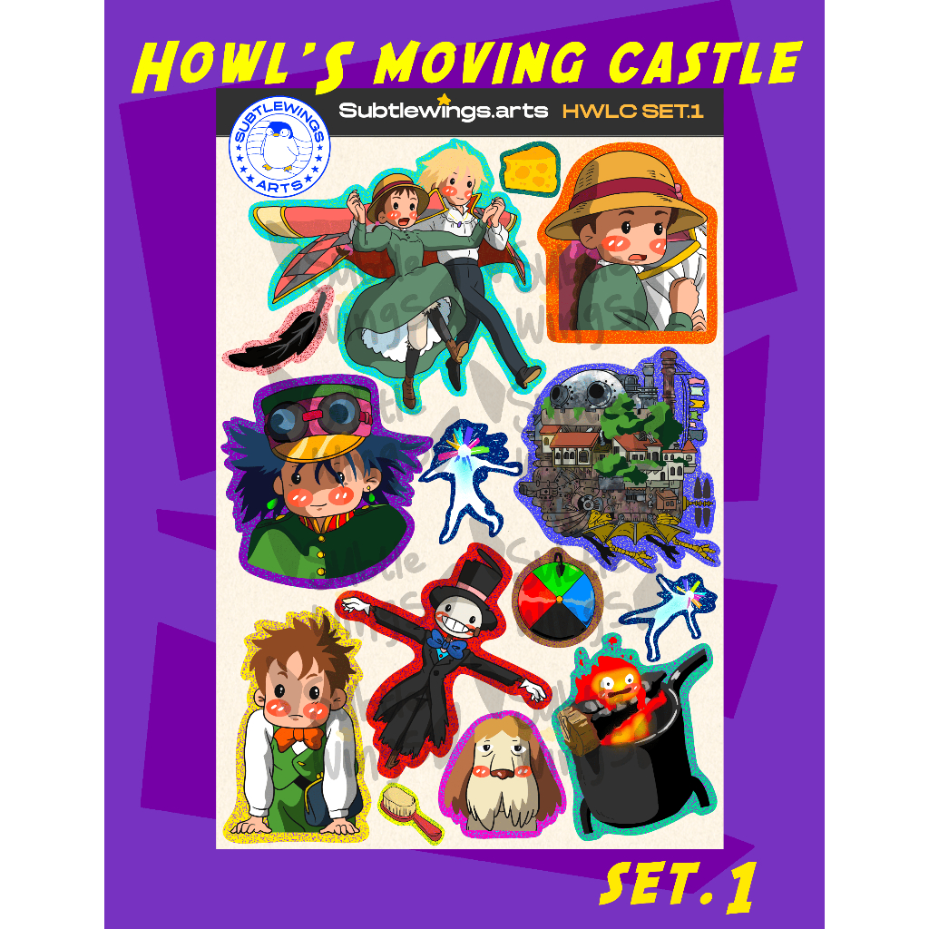 Studio Ghibli Series Stickers | Howl's Moving Castle