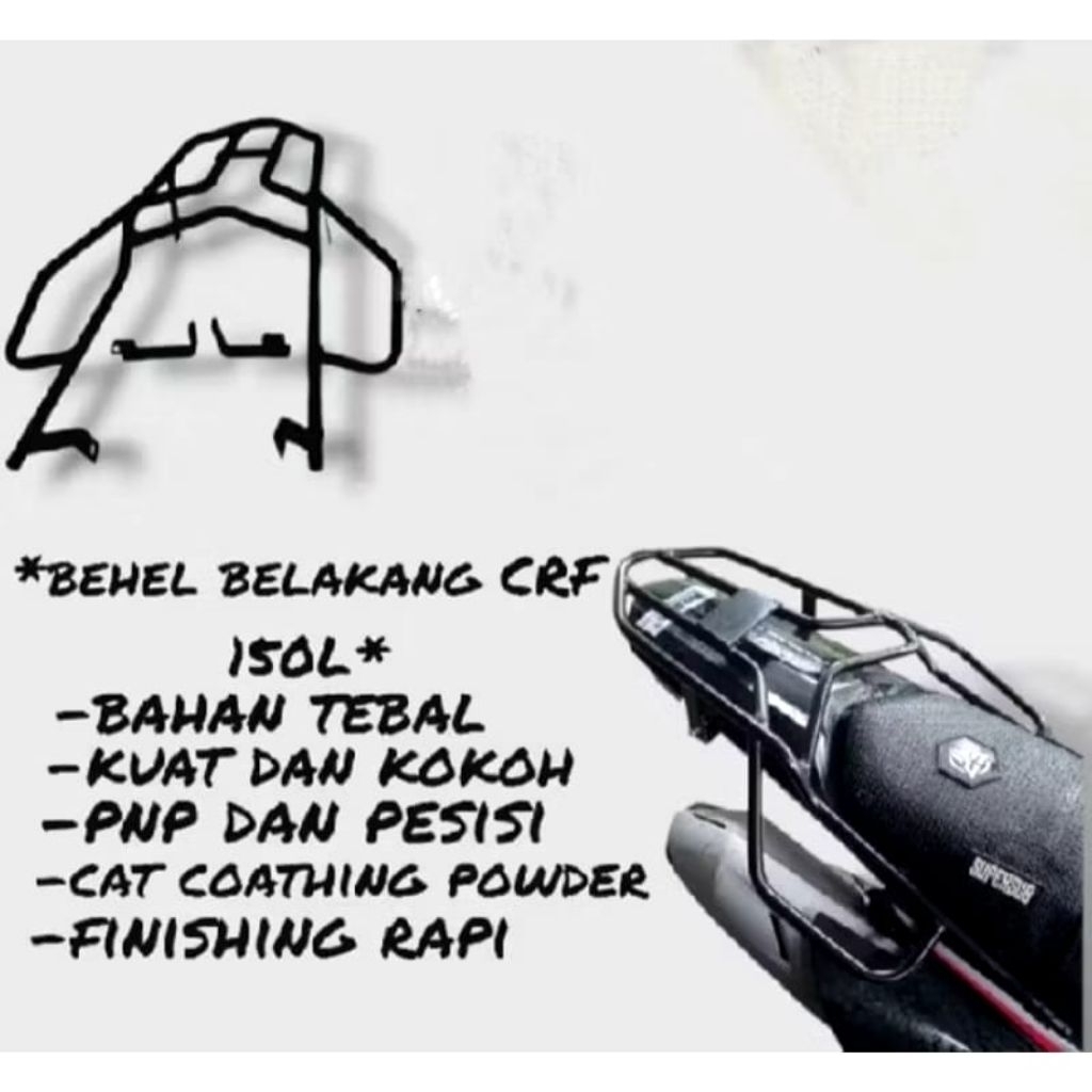 behel belakng crf 150  behel box crf 150 L behel box crf L behel bagasi crf L Motorcycle