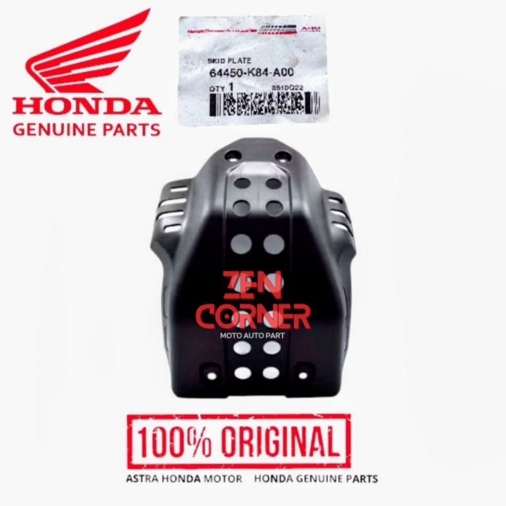 Skid Plate Cover Pelindung Mesin Bawah CRF 150L Original AHM Honda
