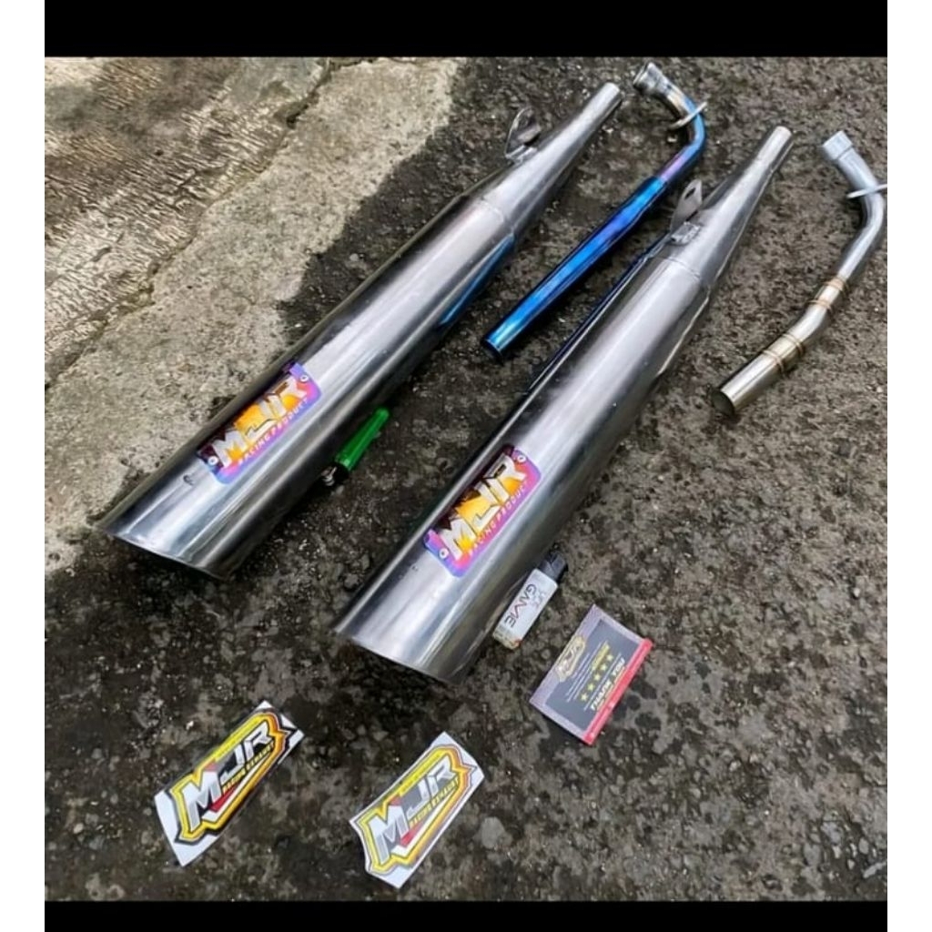 Knalpot Standar Racing ORIGINAL MJR Stainless Kharisma Supra x 125 Supra fit Supra lama Wave