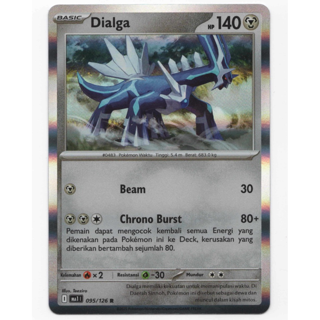 Dialga (R) - 095/126 - Evolusi Mega (MA1) - Pokemon TCG Indonesia