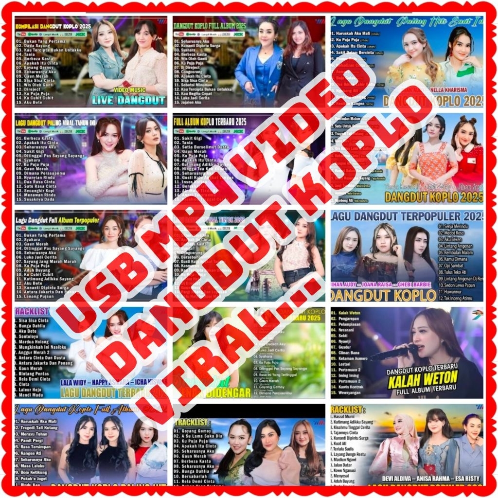 MP4 MP3-USB ISI LAGU DANGDUT KOPLO TERBARU-USB ISI LAGU DANGDUT GENDANG-USB ISI LAGU DANGDUT ORGEN T