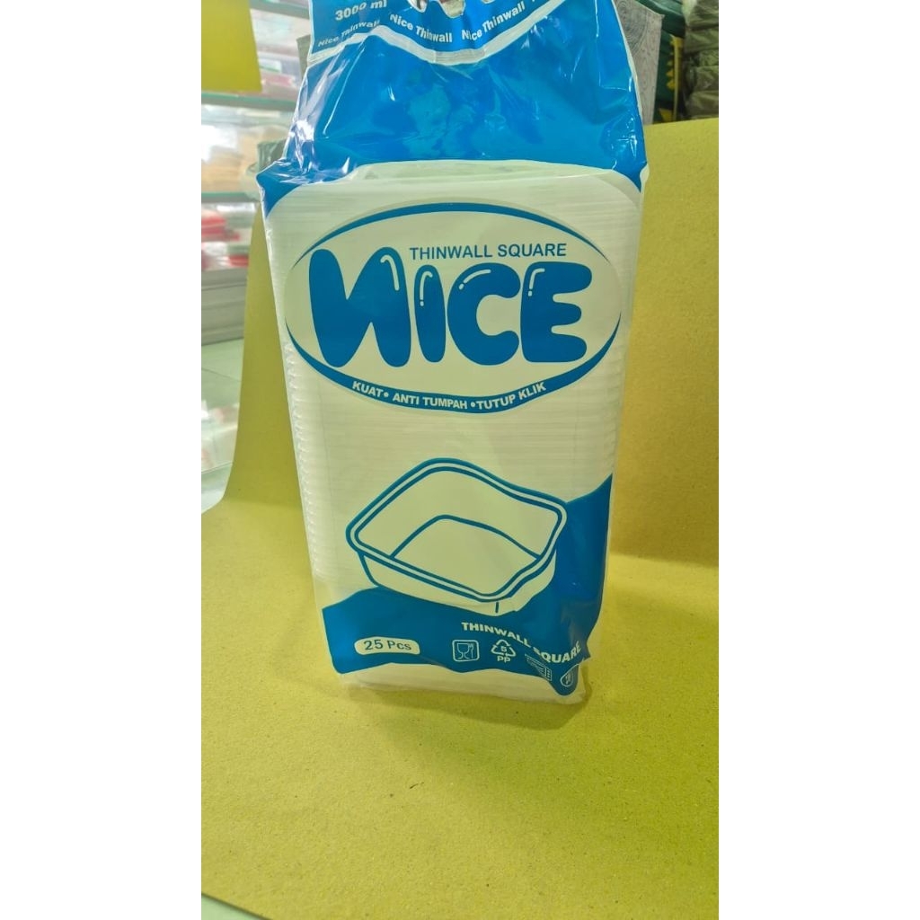 thinwall square/ thinwall kotak 3000ml