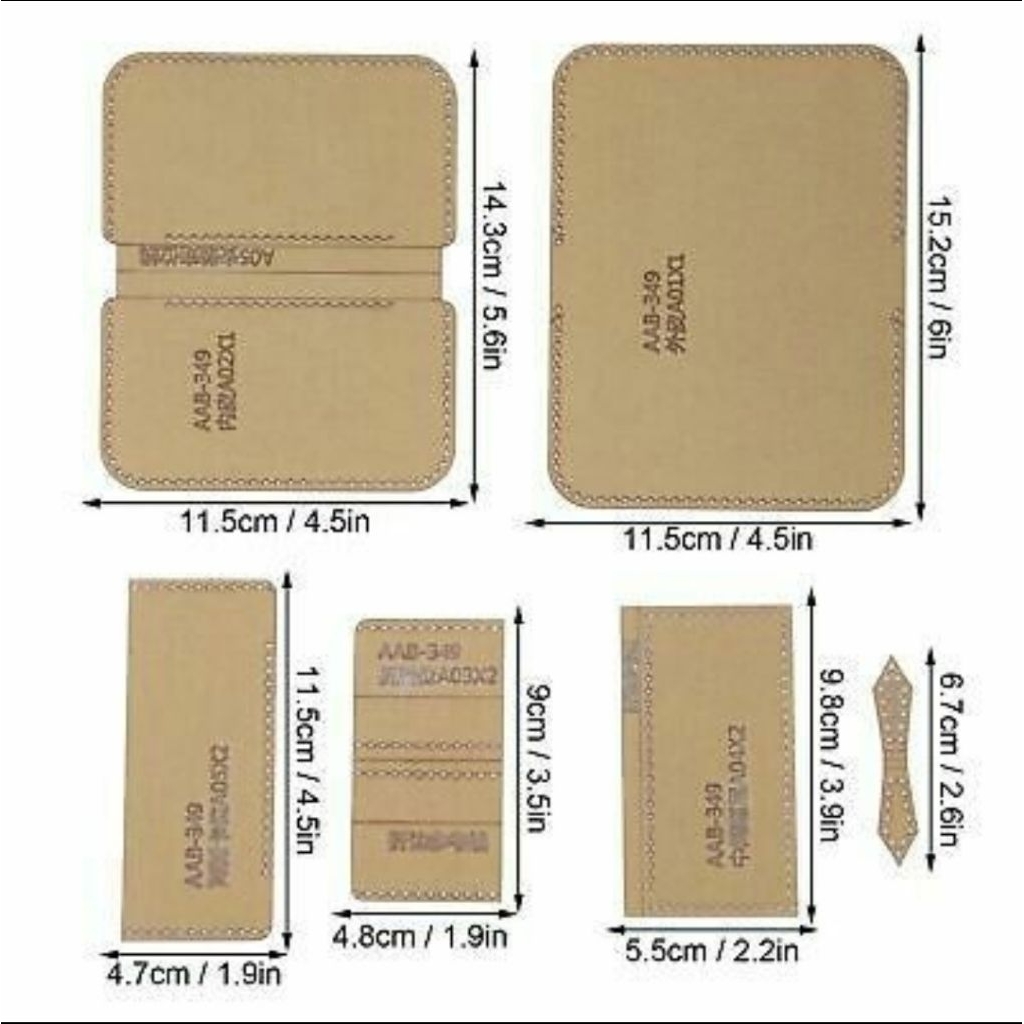 Kulit Sapi Vegtan 2 Lembar 12x16 cm Tebal 1.5mm 2mm Bahan Dompet Handmade Premium