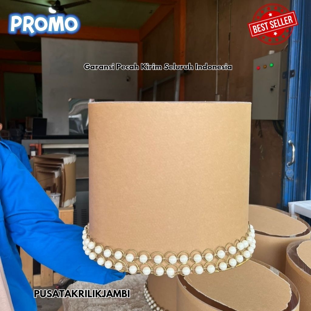 BOX HANTARAN OVAL PEARL + TUTUP AKRILIK | BOX SESERAHAN PERNIKAHAN