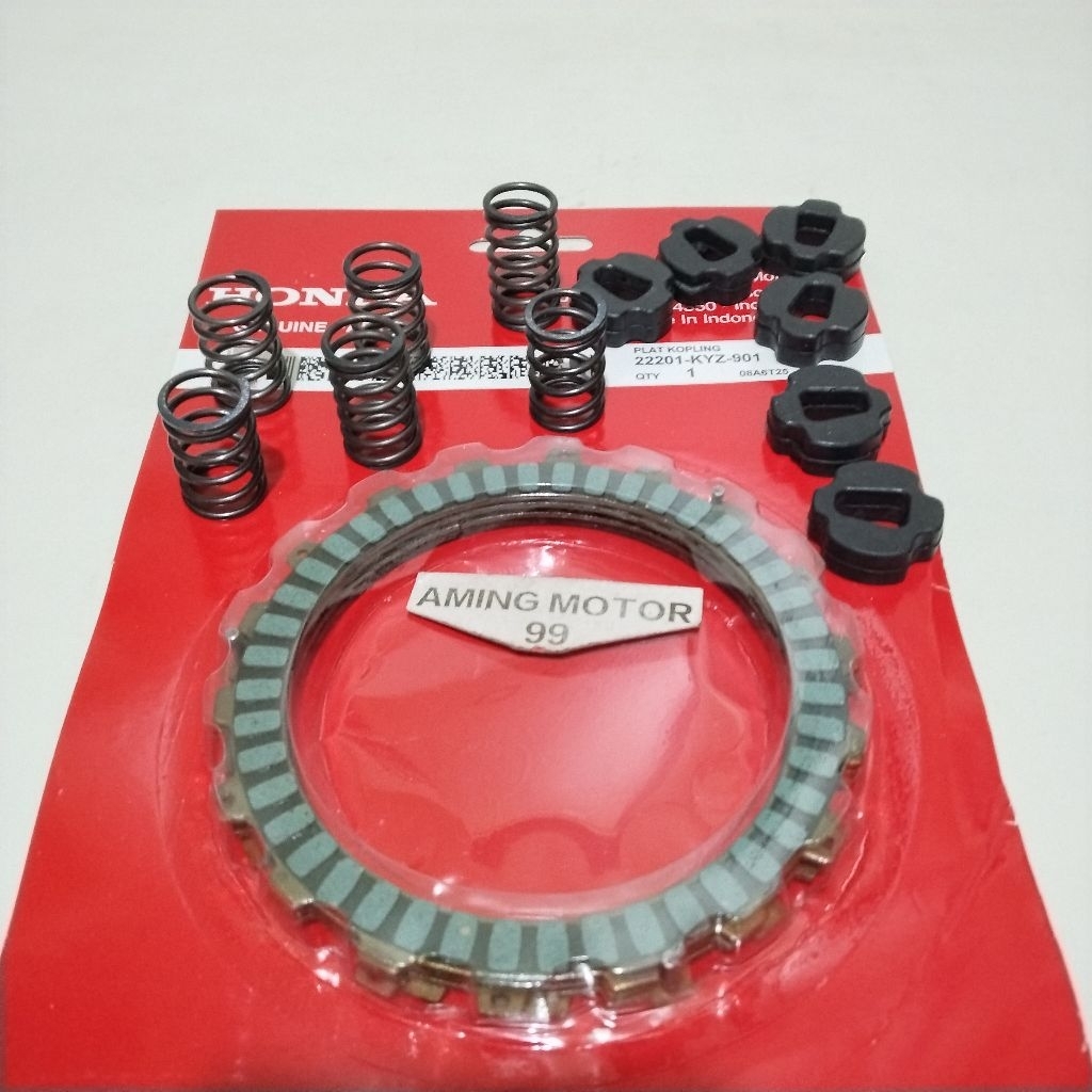 KAMPAS KOPLING+KARET KOPLING+PER KOPLING HONDA HELMIN (KYZ)