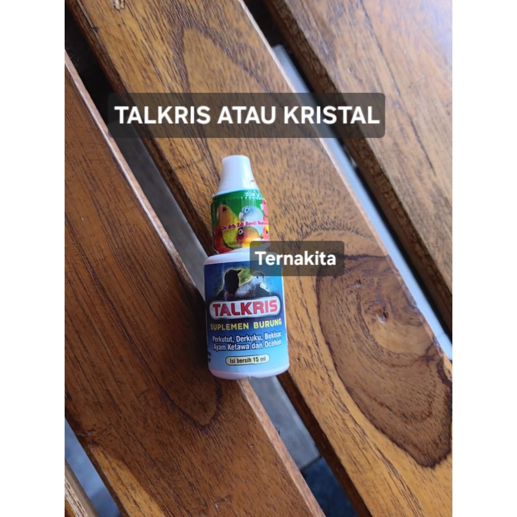 Vitamin burung TALKRIS dr edi / NEW KRISTAL burung ocean pengacara dr.edi
