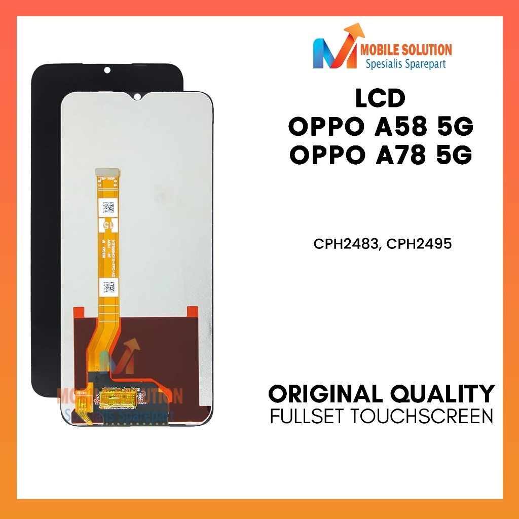 Grosir LCD Oppo A58 5G / LCD Oppo A78 5G - Fullset Touchscreen