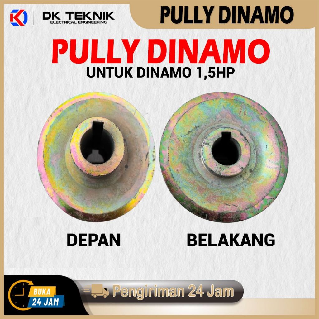 Pully Dinamo I Pully Dinamo Blower Bahan Besi untuk Dinamo 1,5Hp