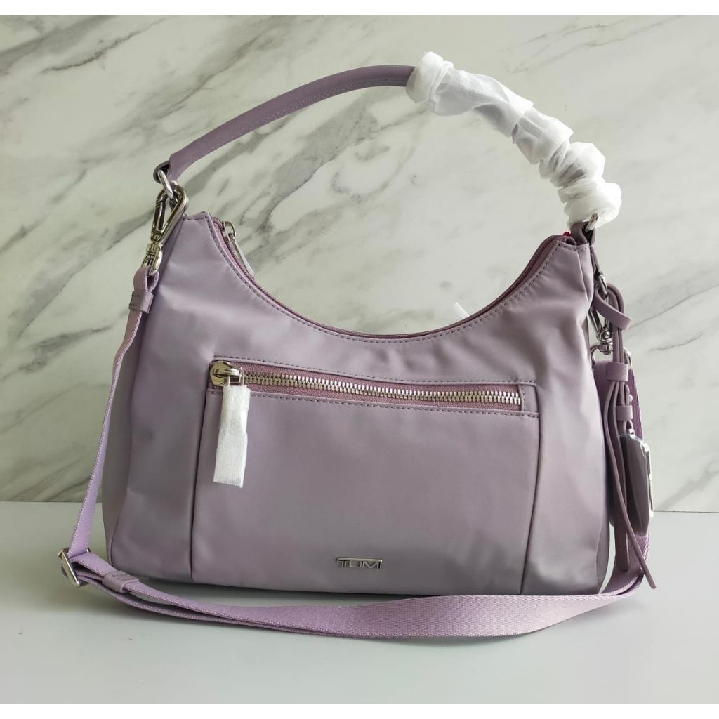 TUMI ADELAIDE HOBO CROSSBODY 17*28.5*7.5CM •LILAC•
