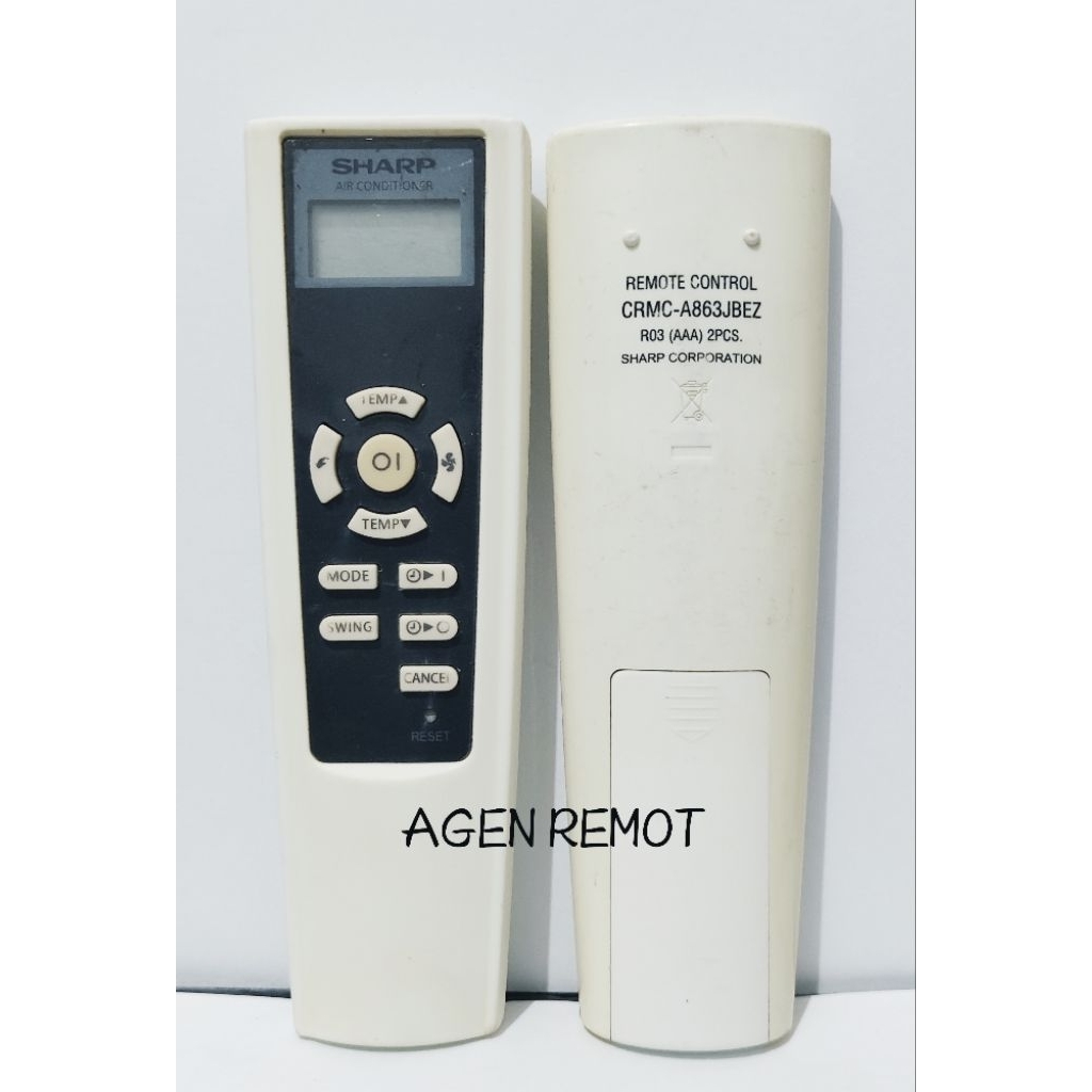 REMOT REMOTE AC SHARP CRMC-A863JBEZ SEKEN ORIGINAL