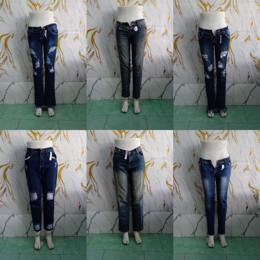 CELANA JEANS WANITA PART 2//DENIM PANTS//CELANA PANJANG JEANS PART 2//